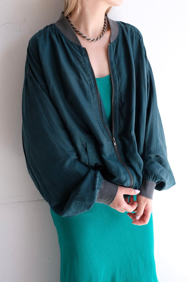silk blouson