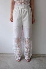 crochet lace pants