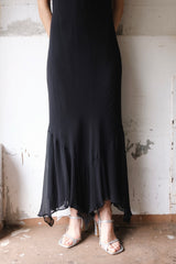 no-sleeve long dress
