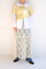 frill collar blouse