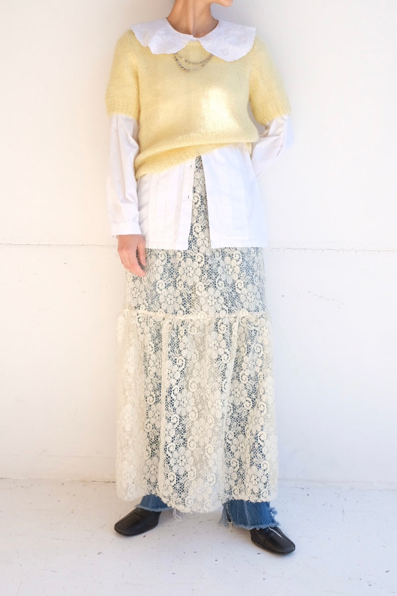 frill collar blouse