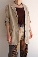 linen tailored jacket