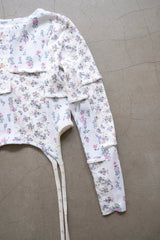 vintage floral gater cardigan