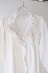 antique lace collar  night long dress