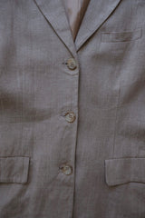 linen tailored jacket