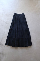pleats long skirt