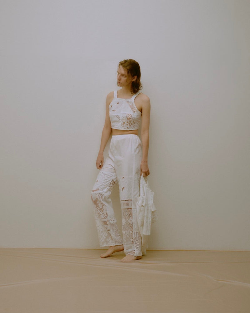 crochet lace pants