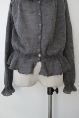 mohair knit cardigan