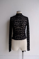 lace high neck tops
