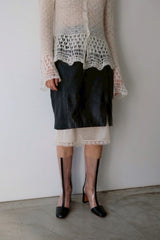 leather mini skirt
