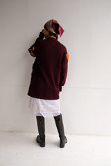 college knit cardigan