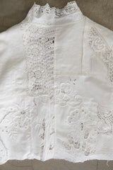 cutwork lace frill cardigan