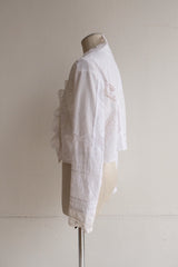 cutwork lace frill cardigan