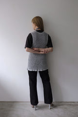 glitter knit vest