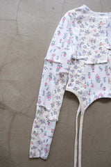 vintage floral gater cardigan
