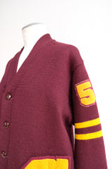 college knit cardigan