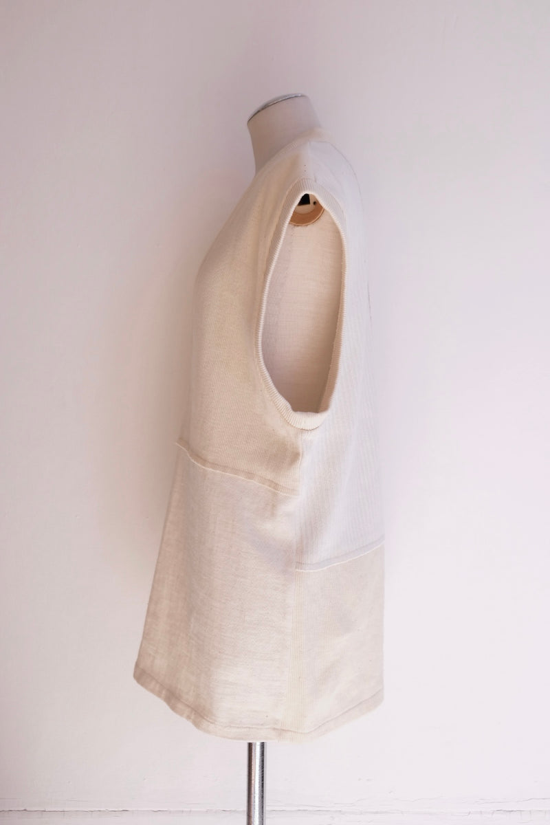 military rib patchwork vest
