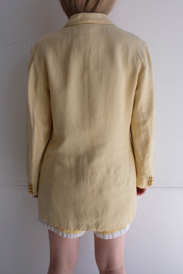 cotton linen tailored jacket