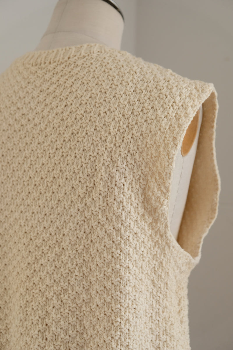 no sleeve knit vest
