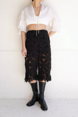 crochet lace half pants