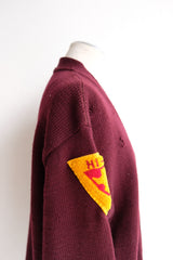 college knit cardigan