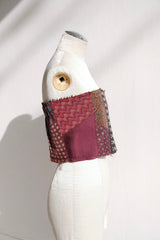 tie patchwork bustier