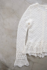 mohair knit cardigan