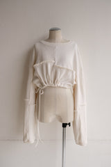 cropped jersey top