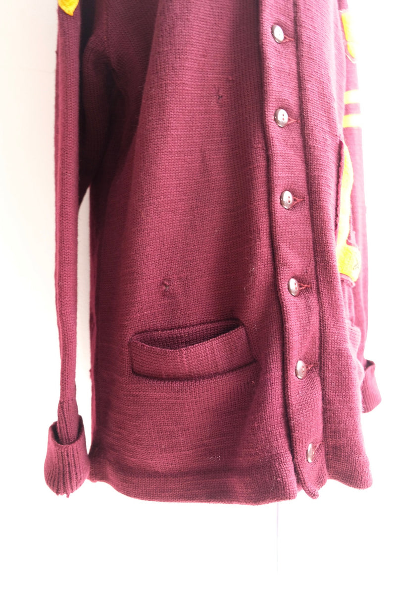 college knit cardigan