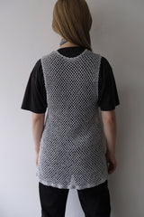 glitter knit vest