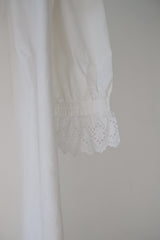 antique frill collar night long dress