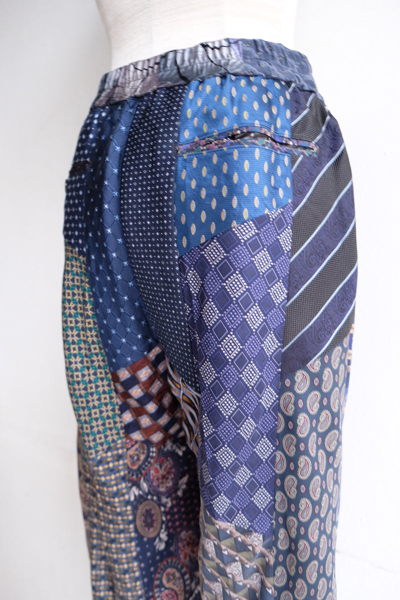 tie patchwork easy pants