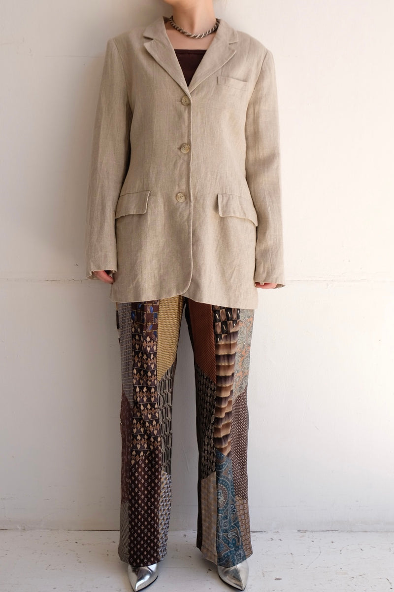 linen tailored jacket