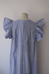 stripe frill dress