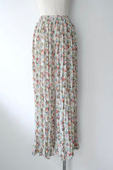 floral chiffon pants