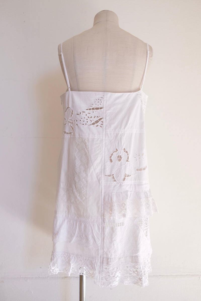 cutwork lace camisole dress