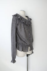 mohair knit cardigan