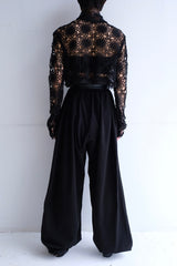 black snow pants