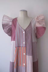 stripe frill dress