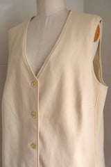 no sleeve long vest