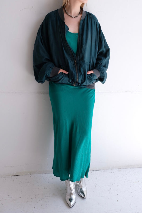 silk blouson