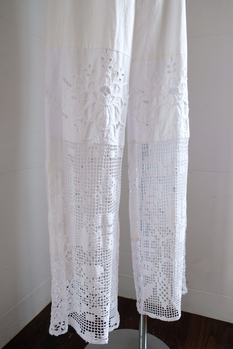 crochet lace pants
