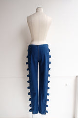 open side denim pants