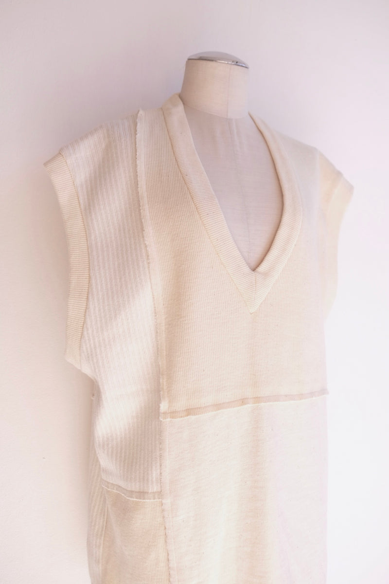 military rib patchwork vest