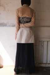 linen wrap mini skirt