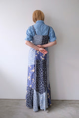 flower rayon long dress
