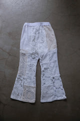 crochet lace flare pants