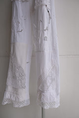 cutwork lace frill pants