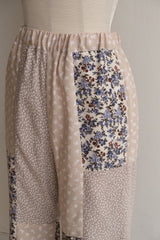 flower rayon flare pants