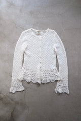 mohair knit cardigan